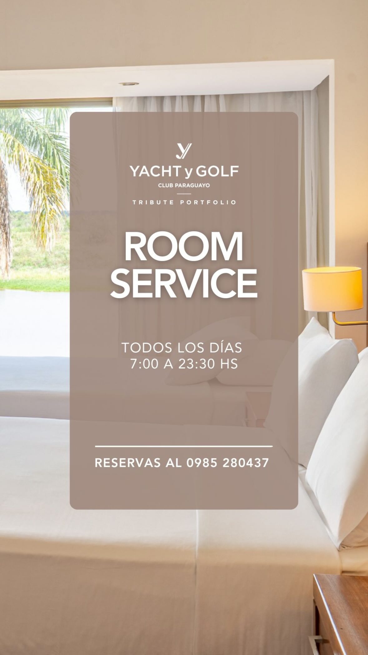 Servicio en habitación con vista al río